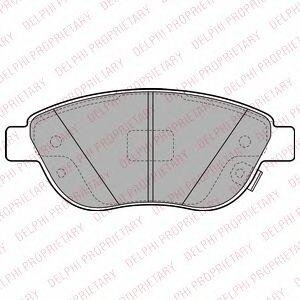 Комплект гальмівних колодок передн, FIAT 500L 0.9-1.6D 09.12- Delphi lp2476