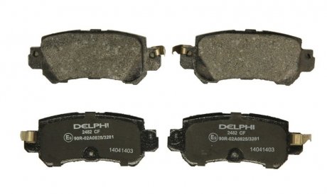 Комплект гальмівних колодок з 4 шт. дисків Delphi lp2482