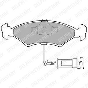 Тормозные колодки, дисковые Ford Fiesta, Escort, Orion, Sierra Delphi lp255