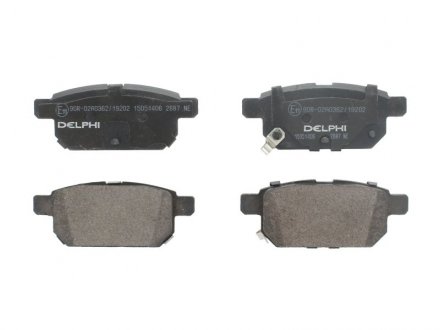 Комплект тормозных колодок из 4 шт. дисков Suzuki Swift Delphi lp2687
