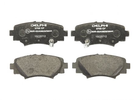 Комплект тормозных колодок из 4 шт. дисков Mazda 3 Delphi lp2702