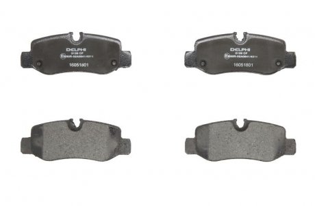 Тормозные колодки дисковые задние Mercedes W906, Vito, V-Class, W907, W910, Sprinter Delphi lp3139