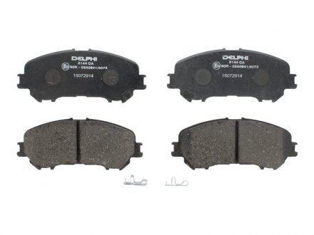 Комплект тормозных колодок из 4 шт. дисков Nissan X-Trail, Renault Kadjar, Koleos Delphi lp3144