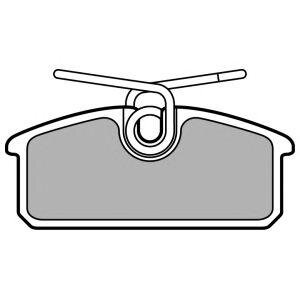 Комплект гальмівних колодок задн, RENAULT TWIZY Electric 04.12- Delphi lp3150