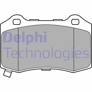 Купити ГАЛЬМІВНІ КОЛОДКИ, ДИСКОВІ Jeep Grand Cherokee, Chrysler 300C, Tesla Model S, Model X Delphi lp3676 (фото1) підбір по VIN коду, ціна 1562 грн.