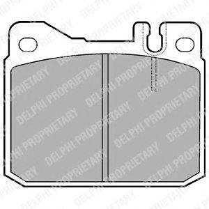 Купити Комплект гальмівних колодок з 4 шт. дисків Mercedes W116, W126 Delphi lp427 (фото1) підбір по VIN коду, ціна 728 грн.