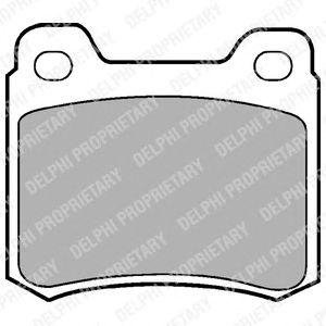 DB Тормозные колодки задн.W124/202 (13,5мм) Delphi lp440