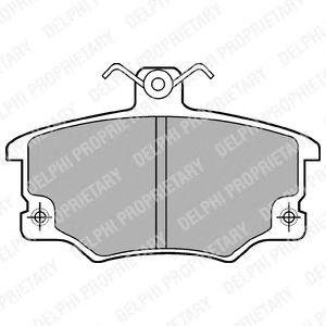 Тормозные колодки, дисковые Fiat Tipo, Uno, Lancia Delta, Fiat Punto, Alfa Romeo 145, 146 Delphi lp459