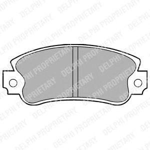 FIAT Колодки тормозные передние Panda 82-,Regata 83-,Uno Fiat Panda, Uno, Seat Ibiza, Lancia Delta Delphi lp509