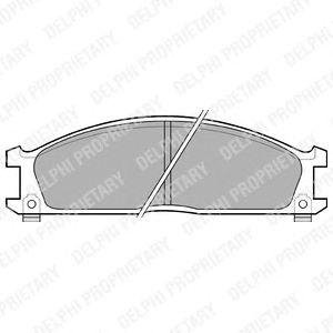 NISSAN Тормозные колодки передние Urvan E24,Terrano I,II,Pathfinder,Ford,Subaru Nissan Pathfinder, Navara Delphi lp543