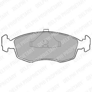 FORD Тормозные колодки передн. Escort IV,V,VI,Granada,Scorpio,Sierra -93 Ford Sierra, Scorpio, Escort, Orion Delphi lp587