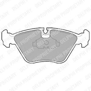 Купити Комплект гальмівних колодок з 4 шт. дисків BMW E30, E34, E23, E32, E36, E46 Delphi lp602 (фото1) підбір по VIN коду, ціна 947 грн.