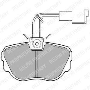 Купить Тормозные колодки, дисковые BMW E30 Delphi lp647 (фото1) подбор по VIN коду, цена 982 грн.