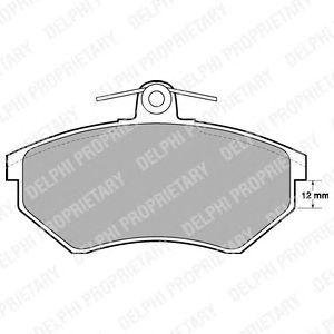 Тормозные колодки дисковые Delphi lp778