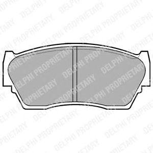 Тормозные колодки, дисковые Delphi lp783