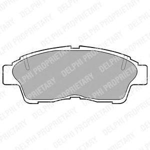 Купить Комплект тормозных колодок из 4 шт. дисков Toyota Camry, Carina, Corolla, Celica, Rav-4 Delphi lp789 (фото1) подбор по VIN коду, цена 696 грн.