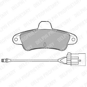 Купить Комплект тормозных колодок из 4 шт. дисков Ford Mondeo Delphi lp853 (фото1) подбор по VIN коду, цена 612 грн.