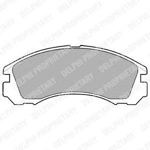 Комплект тормозных колодок из 4 шт. дисков Delphi lp871