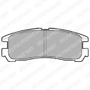 Комплект тормозных колодок из 4 шт. дисков Hyundai Galloper Delphi lp955