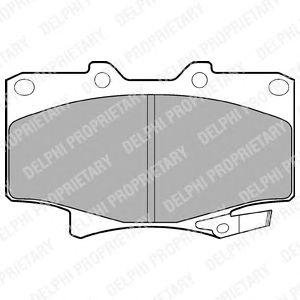 A_тормозные колодки дисковые TOYOTA Land Cruiser "F "90-98 Toyota Land Cruiser, Lexus LX, Toyota Hilux Delphi lp962