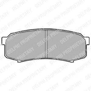 Купити Гальмівні колодки, дискові Toyota Land Cruiser, Lexus GX, Mitsubishi Pajero, Toyota Sequoiva, 4-Runner Delphi lp963 (фото1) підбір по VIN коду, ціна 945 грн.