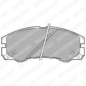 Тормозные колодки дисковые Delphi lp964