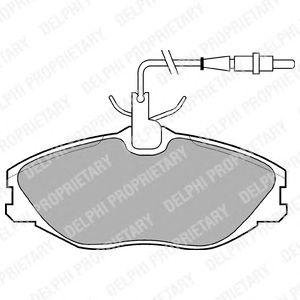 ГАЛЬМІВНІ КОЛОДКИ ДИСКОВІ Peugeot 306, 406, Citroen Xsara, Peugeot 607 Delphi lp986