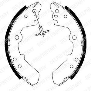 Тормозные колодки, барабанные Opel Frontera Delphi ls1687