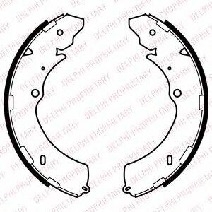 ISUZU Щоки гальмівні задн. D-MAX I (TFR, TFS) 2.5 DiTD 06-12, D-MAX I 3.0 D 07-12 Delphi ls2063