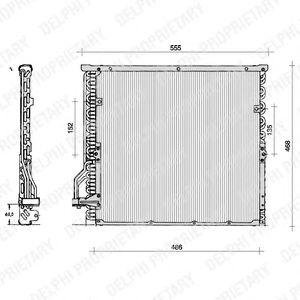 Купить Конденсер кондиционера BMW E36 Delphi tsp0225014 (фото1) подбор по VIN коду, цена 3800 грн.