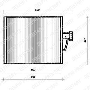 Конденсер кондиционера BMW E39 Delphi tsp0225018