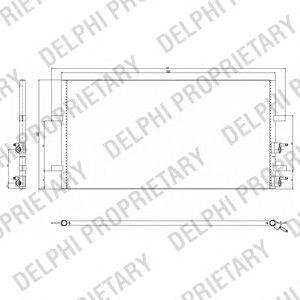 Радиатор кондиционера Ford Transit Delphi tsp0225640