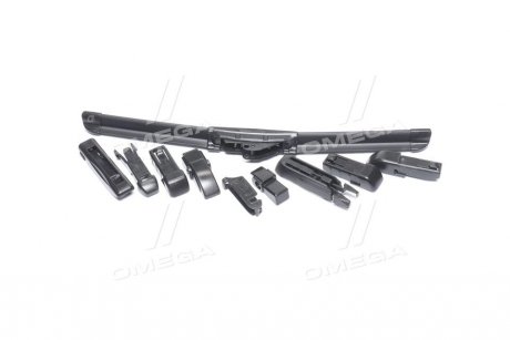 Купить Щетка стеклоочистителя Flat 350mm multiclip Suzuki SX4, Fiat 500, Hyundai IX20, I30, Nissan Micra, Honda Jazz, Toyota Yaris, Nissan Note, Toyota Corolla, Hyundai Getz, Mazda 2 Denckermann vm00350 (фото1) подбор по VIN коду, цена 399 грн.