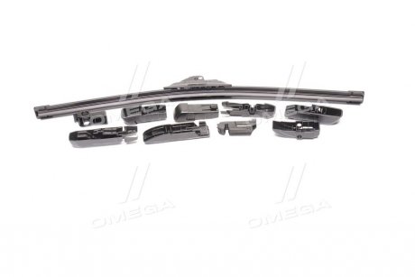 Купити ЩІТКА СКЛООЧИСНИКА Flat 425mm multiclip Toyota Land Cruiser, Hilux, Honda CR-V, Daihatsu Sirion, Ford Focus, Honda HR-V, Suzuki Grand Vitara, Fiat Croma, Hyundai Galloper, Peugeot 207, Mazda 2 Denckermann vm00425 (фото1) підбір по VIN коду, ціна 411 грн.