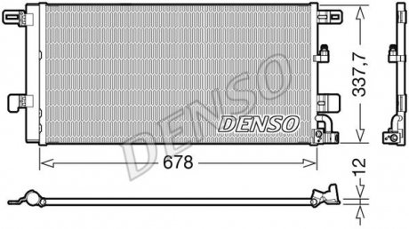 Конденсер кондиционера Audi A4 DENSO dcn02001 (фото1)