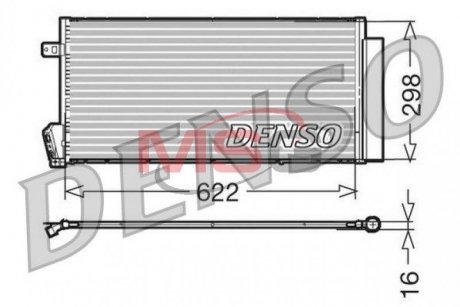 Радiатор кондицiонера DENSO dcn09018