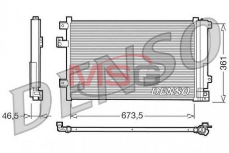 Конденсер кондиціонера DENSO dcn09084