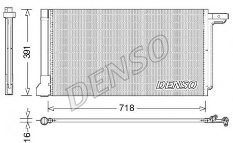 Конденсатор кондиционера FORD Focus III '1,6'10-18 Ford C-Max, Focus DENSO dcn10028