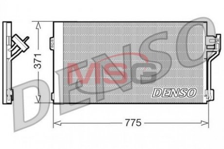 Радиатор кондиционера MERCEDES-BENZ VITO / MIXTO (W639) 03-н.в., VITO (639) 03-н.в., VIANO (W639) 03-н.в.. Mercedes Vito DENSO dcn17050