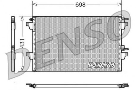 Конденсер кондиционера Renault Espace DENSO dcn23022 (фото1)