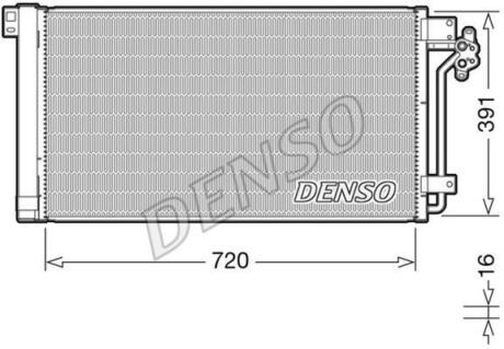 Радiатор кондицiонера DENSO dcn32020