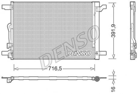 Конденсер кондиционера DENSO dcn32024