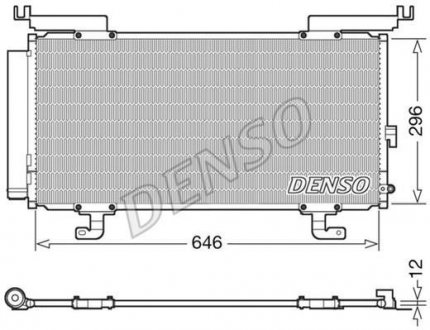 Купить Радиатор кондиционера Subaru Outback DENSO dcn36004 (фото1) подбор по VIN коду, цена 7336 грн.