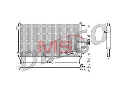 Радіатор кондиціонера (Конденсатор) DENSO dcn40010