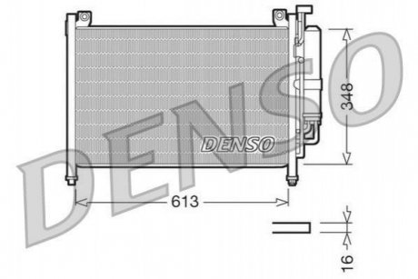 Радиатор кондиционераMAZDA 2 (DE_, DH_) 07-15 DENSO dcn44002