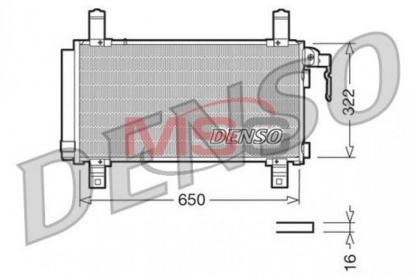 Радиатор кондиционераMAZDA 6 (GY) 02-07,6 (GH) 07-13,6 (GG) 02-07 Mazda 6 DENSO dcn44006