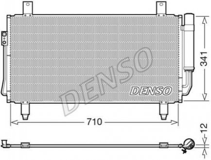 Купить Конденсер кондиционера Mitsubishi Outlander DENSO dcn45006 (фото1) подбор по VIN коду, цена 7391 грн.