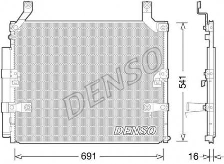 Конденсер кондиционера DENSO dcn50032