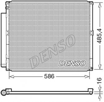 Конденсатор кондиционера TOYOTA Land Cruiser / Prado 3.0D 2002 - 2010 DENSO dcn50113