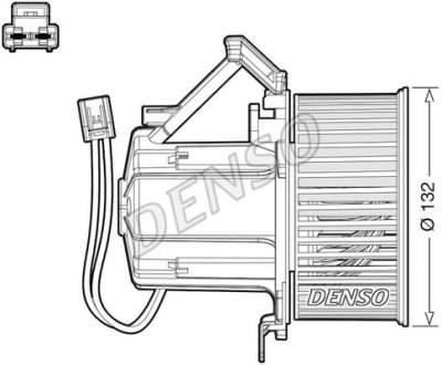 Вентилятор салона AUDI / PORSCHE A4 / Macan 2007 - 2015 Audi A5, Q5, A4 DENSO dea02008